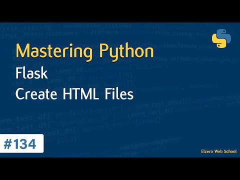 Learn Python in Arabic #134 - Flask - Create Html Files