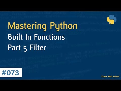 Learn Python in Arabic #073 - Built In Functions Part 5 Filter