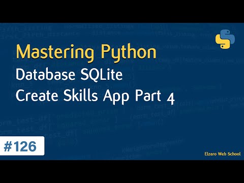 Learn Python in Arabic #126 - Databases - SQLite Create Skills App Part 4