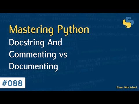 Learn Python in Arabic #088 - Docstring And Commenting vs Documenting