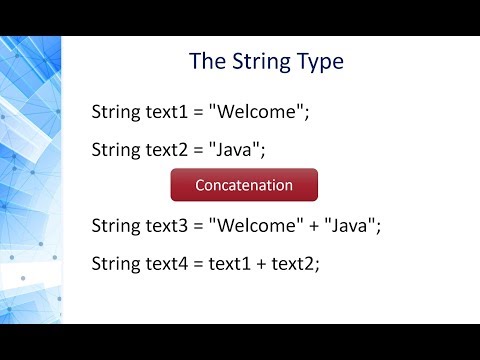 Programming 1 Java - 1.7 char and String