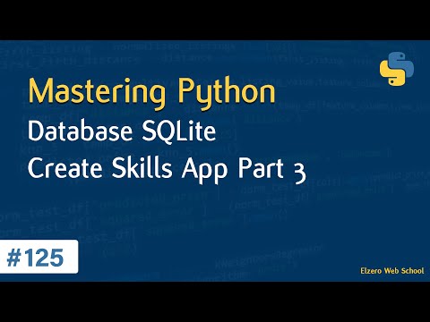 Learn Python in Arabic #125 - Databases - SQLite Create Skills App Part 3