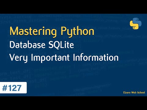 Learn Python in Arabic #127 - Databases - SQLite Very Important Information