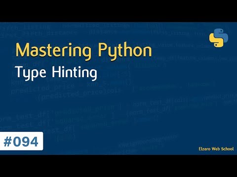 Learn Python in Arabic #094 - Type Hinting