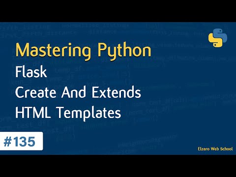 Learn Python in Arabic #135 - Flask - Create And Extends HTML Templates