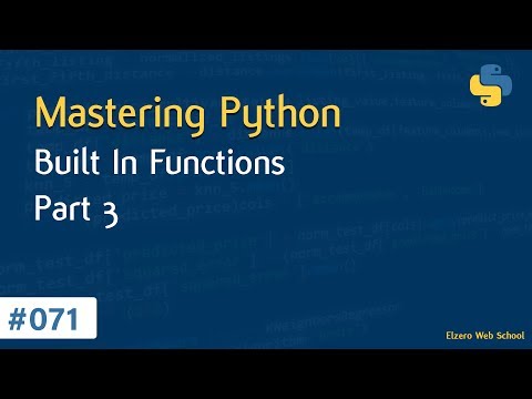 Learn Python in Arabic #071 - Built In Functions Part 3