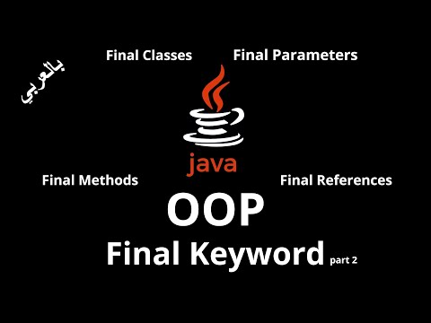 #047 [JAVA] - Final Keyword (Final Parameters, Final Methods, Final Classes, Final References)