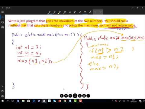 Programming 1 Java - 4.3 Method Max Exercise