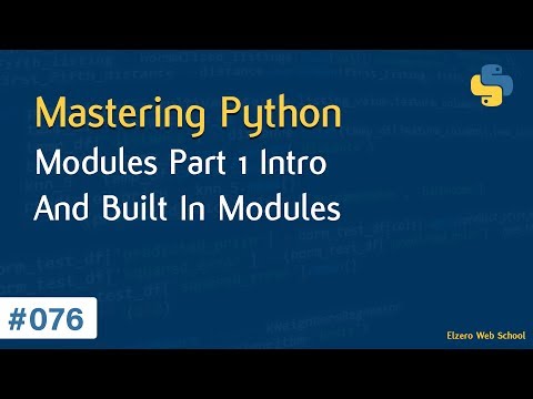 Learn Python in Arabic #076 - Modules Part 1 - Intro And Built In Modules